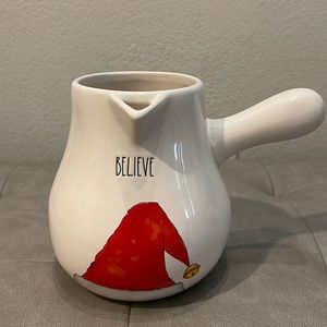 Rae Dunn BELIEVE Hot Cocoa Pot with handle